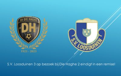 S.V. Loosduinen 3 op bezoek bij Die Haghe 2 eindigt in een remise!