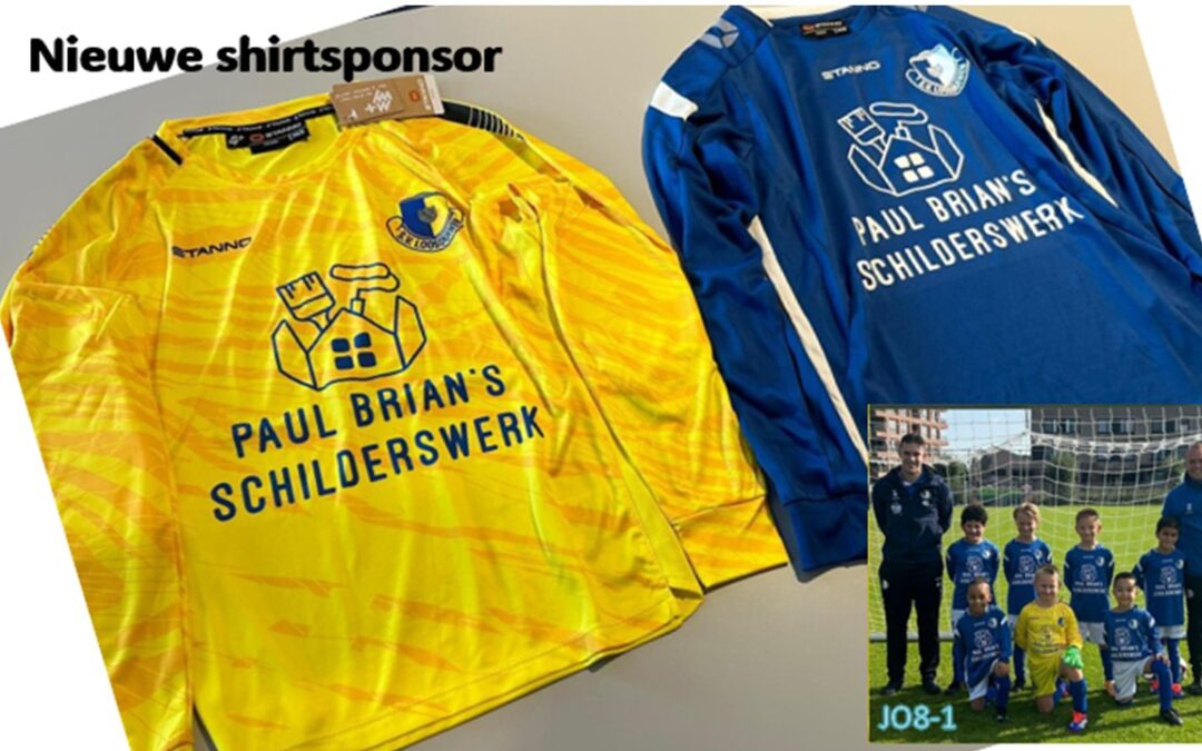 Paul Brian’s Schilderswerk nieuwste shirtsponsor s.v. Loosduinen JO8-1