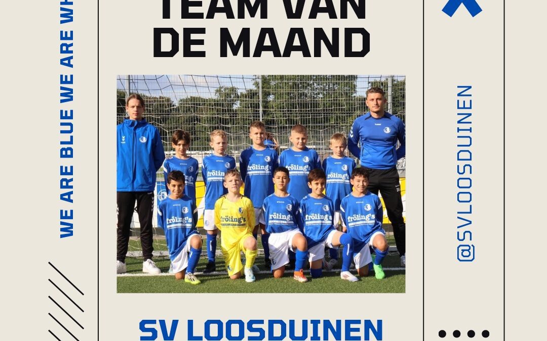 Team van de Maand Oktober 2024; s.v. Loosduinen JO11-1