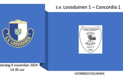 Vooruitblik Zaterdag 9 november 2024