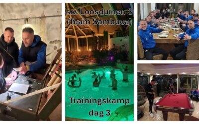 Verslag dag 3 trainingskamp S.V. Loosduinen 3 (oftewel Team Sambuca) 