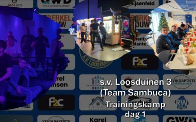 Verslag dag 1 trainingskamp S.V. Loosduinen 3 (oftewel Team Sambuca) 