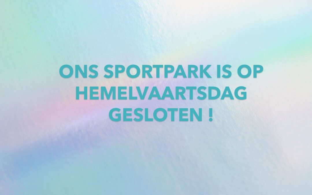 Kantine gesloten op Hemelvaartsdag