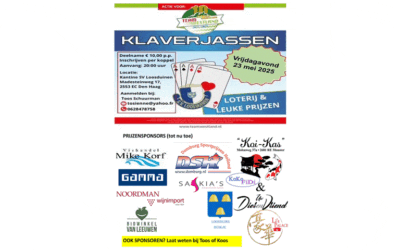 KLAVERJASSEN VOOR HET GOEDE DOEL