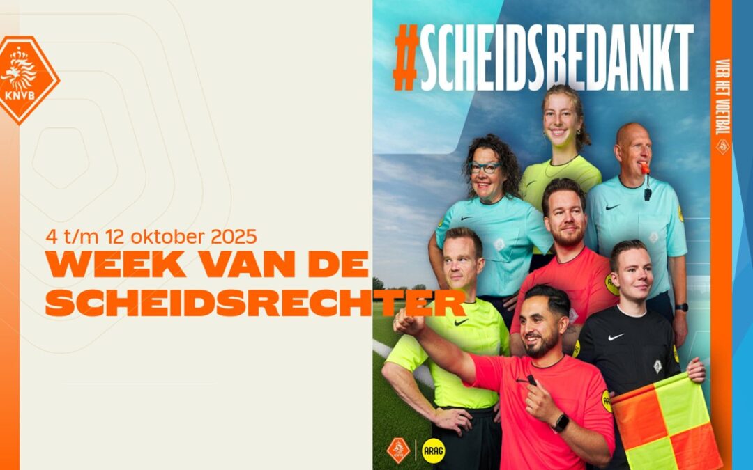 DE WEEK VAN DE SCHEIDSRECHTER;  SCHEIDS BEDANKT!!