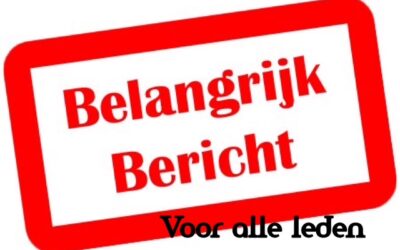 Belangrijk bericht voor iedereen