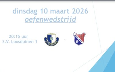 Oefenwedstrijd 10 maart ’26 S.V. Loosduinen 1 – Quick Steps 1