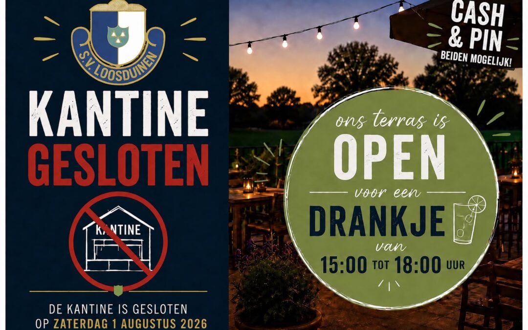 S.V. Loosduinen openingstijden 1 Augustus 2026