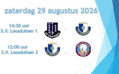 Voorbeschouwing zaterdag 29 augustus 2026