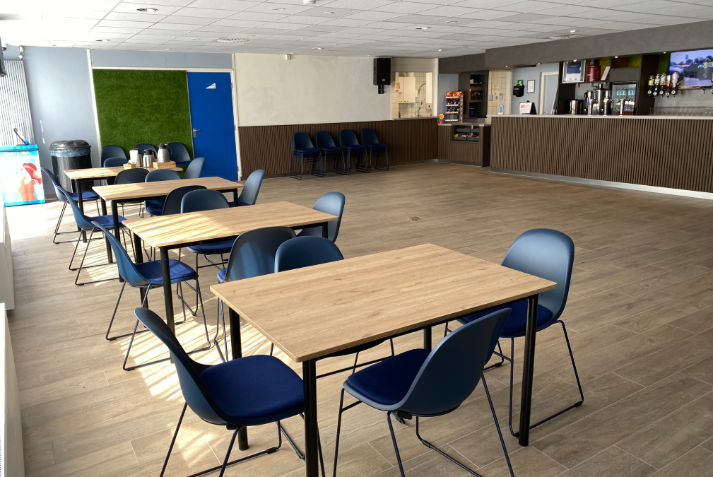 Het is zover de kantine is klaar!