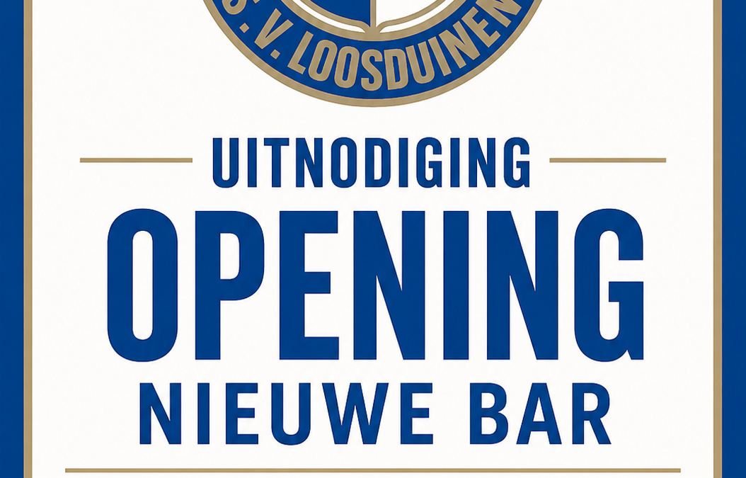 Opening nieuwe kantine en bar.