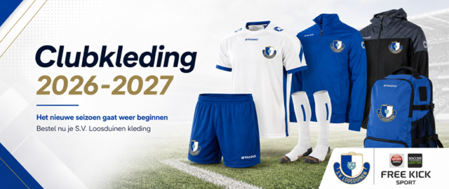Bestellen clubkleding seizoen 2026-2027 van start!