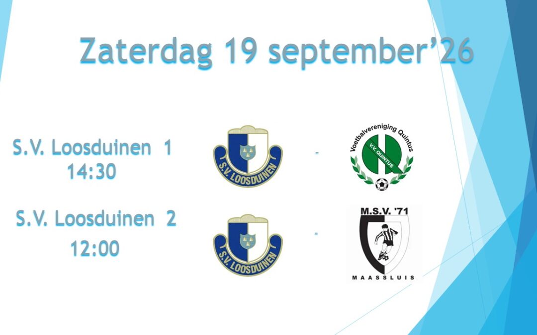 Voorbeschouwing 19 september